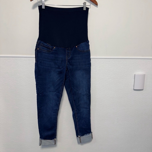 Women's 9th & Main Maternity Ankle & Cropped Skinny Jeans Size Small Blue - Picture 5 of 10